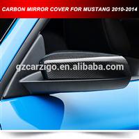 DOOR SIDE MIRROR CAPS CARBON FIBER CF MIRROR COVER FOR FORD MUSTANG 2010-2014