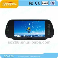 New design rear view mirror monitor with AV TV USB SD FM GPS