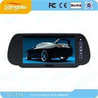 2014 the latest 7 inch LCD smart car bluetooth mirror for sale