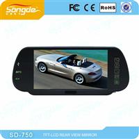 CE approval 7inch touch button monitor rearview mirror with parking assist