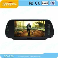 7inch car Rearview Mirror with SD slot & USB port