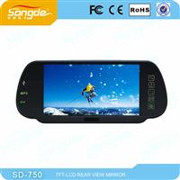 Good feedback 7 inch lcd monitor high brightness rearview mirror monitor for entertainment