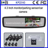 100% Quality Control OSD Car Backup Camera Rear View Mirror Parking Sensor