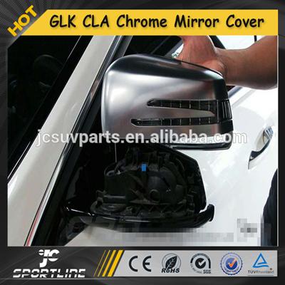 GLK CLA Class Auto Car Mirror Cover, Chrome Matt Silver Replacement mirror for Mercedes CLA250 CLA45 C250 C350 C63 AMG 2014