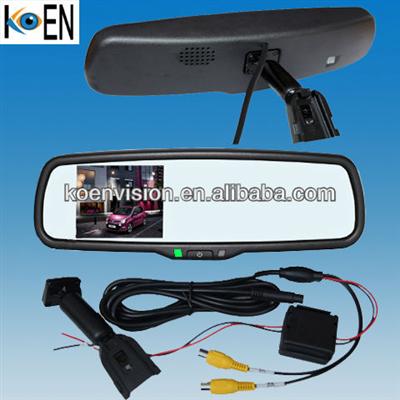 3.5 Inch Monitor Toyota Bluetooth Rearview Mirror Handsfree Car Kit