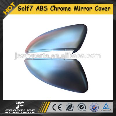 MK7 Chrome Matt Silver Alu Mirror House , Rear Side Mirror Cover for VW Golf7 Golf VII 14UP