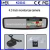 Cheap Car Rearview Mirror With 4.3 Inch Digital Monitor For Reversing