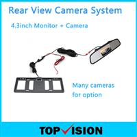 4.3inch Mirror Rear View Camera System