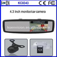 Cheap Car Rearview Mirror With 4.3 Inch Digital Monitor For Reversing