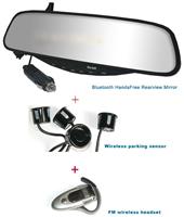 car bluetooth mirror, LED Bluetooth Stereo handsfree review mirror