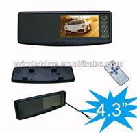 4.3" inch rear view mirror car monitor,hot sale Car rear mirror