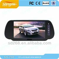 7'' car tft lcd rear view mirror monitor with AV TV Function