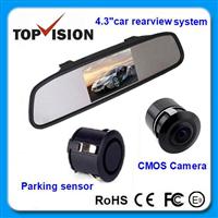 Automobile security parking system 4.3"rearview mirror monitor system