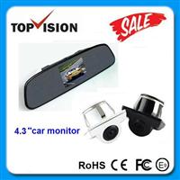 Promotion 4.3 inch rear view mirror car monitor with camera