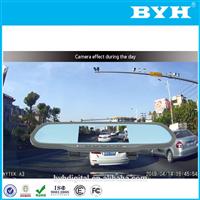 1080p manual car camera hd dvr rearview mirror with auto sensor