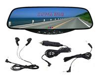 Car Bluetooth Rearview Mirror Handsfree , Bluetooth Car Kit