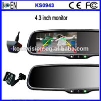 2015 Hot OEM Car Rear View Mirror Backup Camera With Bracket 4.3 TFT LCD Monitor