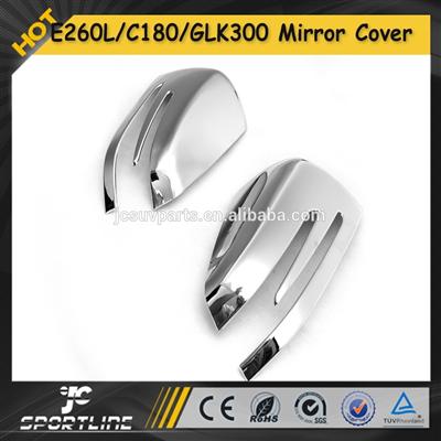 New E260L/C180/GLK300/GLA200/260 ABS Chrome Mirror Covers, Auto Car Side View Mirror Caps For Mercedes
