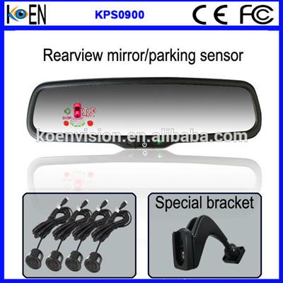 Original design Ground Detect Free Car OEM Rear View Mirror 4 Parking Sensor