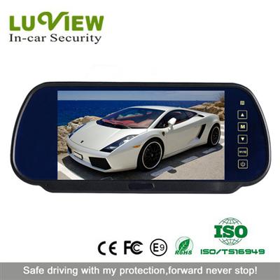 7 Inch 2 CH Digital LCD Rearview Mirror Monitor for Rearview System