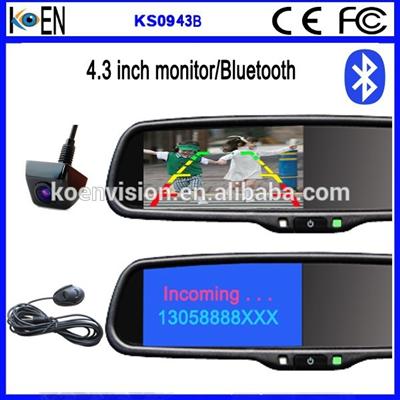 2015 Hot KOEN Rearview Mirror Sunvisor Bluetooth Handsfree Car Kit With Caller ID