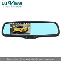 4.3 Inch 1080P HD Dashcam Mirror Monitor with Blue Glass