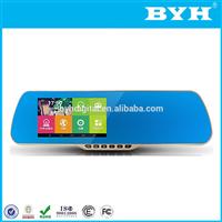 dual lens multi-function car rearview mirror