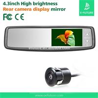 4.3" HD reversing car rearview mirror monitor and mini drill camera