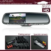 Lonconmirror ultral high brightness adjustment auto mirror with dual ways to record and original bracket