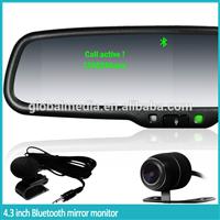 bluetooth handsfree car kit car rear view mirror with auto brightness adjustment and EC auto dimming