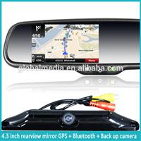 GPS & navigation rear view mirror with auto brightess adjustment and genuine bracket