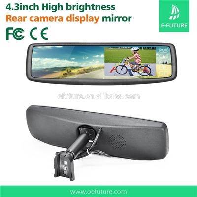 Factory price 4.3 inch Rear view car backup mirror monitor