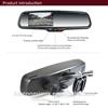 4.3 inch Car dvr rearview mirror with Recording+GPS tracker