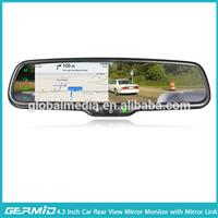 ultral high brightness rear view mirror monitor with data and information synchronization