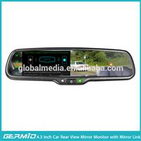 rear view mirror monitor with 4.3 inch LCD monitor display