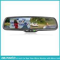 4.3 inch LCD display car interior mirror monitor with car reverse camera