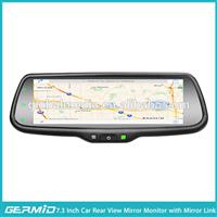 7.3 inch full screen car rear view mirror with mirror-link