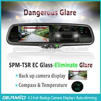 Car auto dimming rear view mirror interior 4.3 inch auto LCD with 3 years warranty and various OEM bracket for any cars