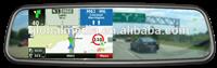 gps navigation car interoir rearview mirror; dvr recording; bluetooth; google map;wireless camera