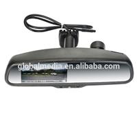 Safety rear view mirror monitor 1080p dvr video recorder 170 degree wide lens back up camera with 2 year warranty