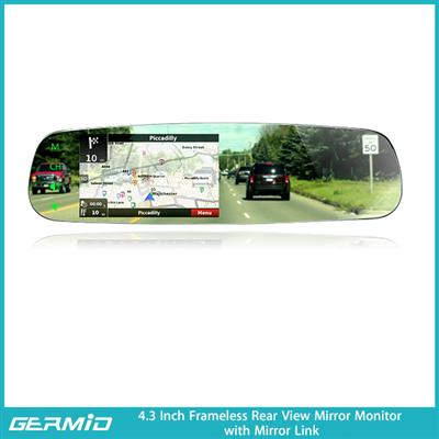 4.3 inch rear view mirror with wireless car backup camera