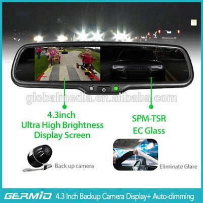 GERMID Auto dimming rear view mirror with 4.3 inch auto lcd monitor interior rear view mirror