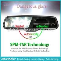 Mirror rear view camera auto dimming EC glass Auto brightness lcd monitor back up camera rear view mirror