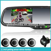 Rear view camera mirror germid parking sensors system 4.3inch ultra high brightness monitor