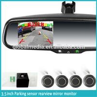 Car camera rear view mirror parking sensors system with auto dimming EC glass vehicle interior rear view mirror