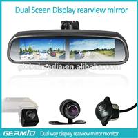 Carmera car monitor vehicle rear view mirror monitor China suppler four back up camera dispaly