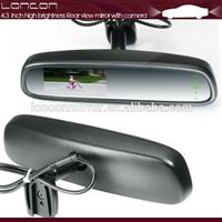 car interior rear view mirror monitor with 4.3 inch LCD monitor display and genuine bracket