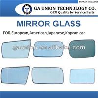 CAR DOOR MIRROR ASPHERICAL CHROME GLASS BASE, W/OUT HEATED GA-091AG R/L FOR BMW 5-SERIES F10 / F11 '10-, 6-SERIES F12 / F13 '10-