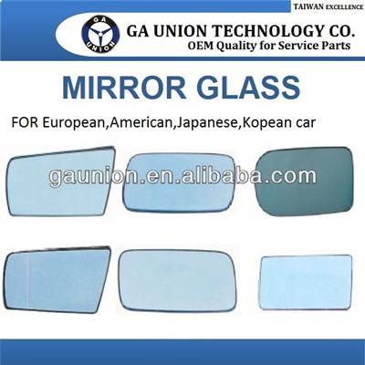 CAR DOOR MIRROR ASPHERICAL CHROME GLASS BASE, WITH HEATED, 2-PINS ONLY GA-089AGH -1 R/L FOR BMW X5 E70 '07- / X6 E71 '08-