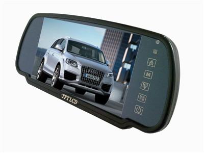 7" LCD TFT COLOR MIRROR MONITOR SCREEN FOR CAR REARVIEW REVERSE CAMERA